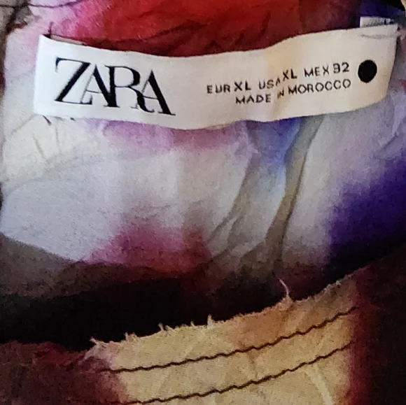 Zara Multicolored Sleeveless Maxi Dress - Picture 6 of 7